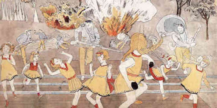 Henry Darger illustration from the Vivien Girls in The Realm of the Unreal